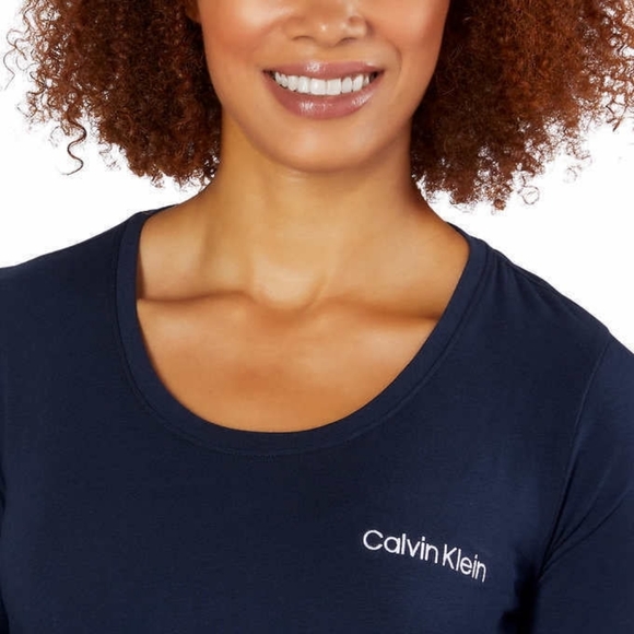 Calvin Klein NEW Navy Blue 2-Piece Lightweight Pajama Sleepwear Set SIZE MEDIUM - Picture 3 of 4